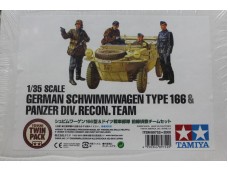 田宮 TAMIYA German Schwimmwagen Type 166 and Panzer Div. Recon. Team 1/35 NO.89752